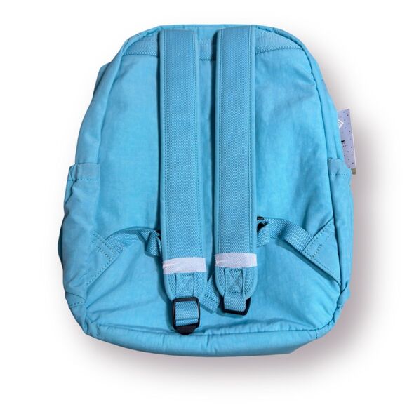 Kipling Seoul Go Extra Large Backpack Blue Splash Laptop Bag w/ Monkey Charm - Picture 3 of 9